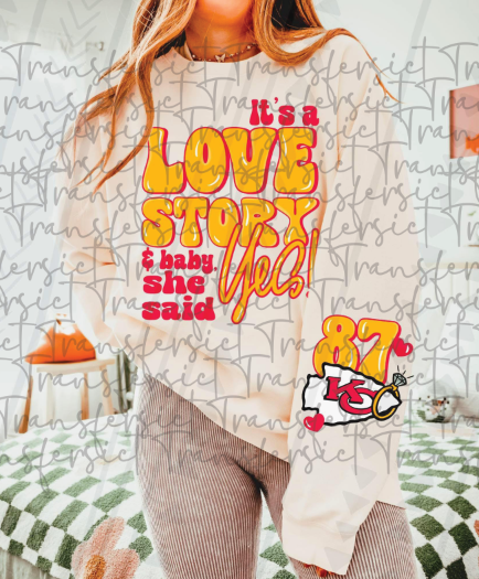 Love story and she said yes
