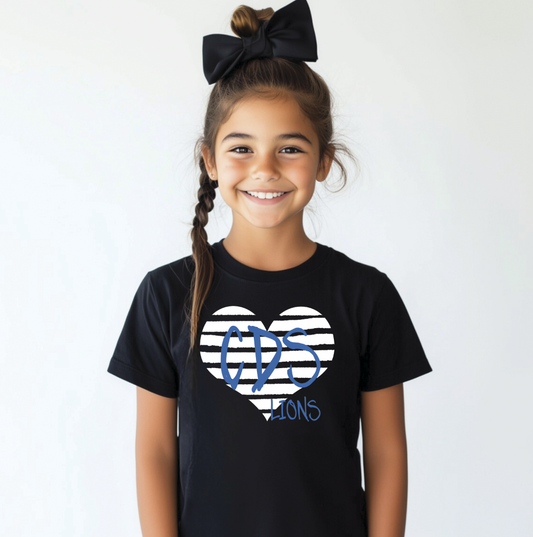 CDS-striped heart