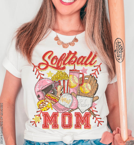 Softball Mom with snacks