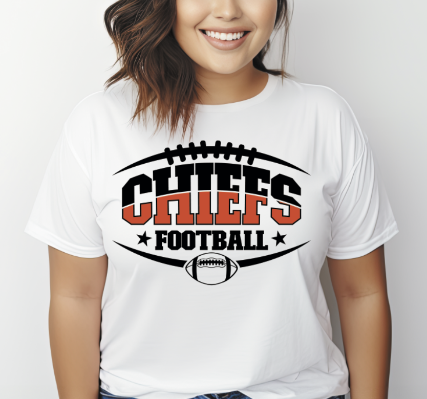 Red and Black Chiefs Football